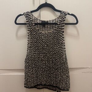 Eileen Fisher Black and White Knit Top